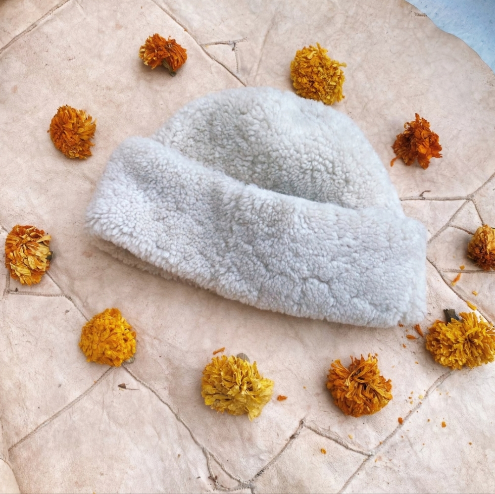 Ida and Moon sheepskin cap